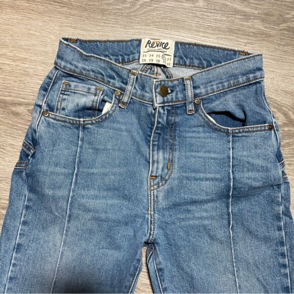 Revice Star Stitch Skinny Jeans Blue Denim Size 26 - Picture 3 of 9